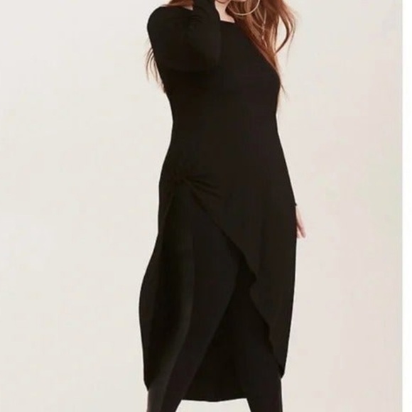TORRID ⭐️ tie front maxi tunic - Picture 1 of 6